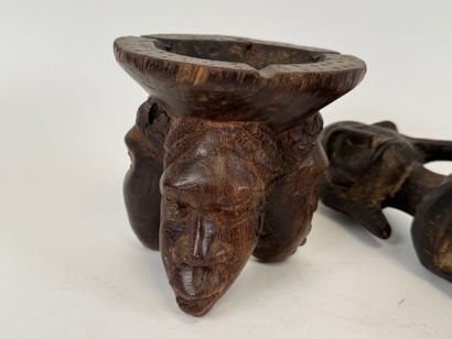 Afrique, XXe.
Personnage assis, BAMBARA,...