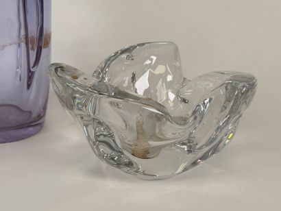 Two free-form crystal and glass voids and...