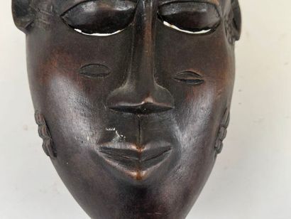 BAOULE, COTE D'IVOIRE, XXe.
Masque-portrait...