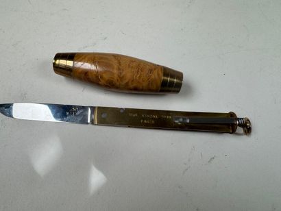Jean Michel REMAUD.
Olive wood, brass and...