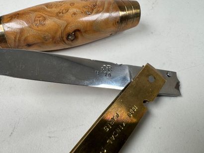 Jean Michel REMAUD.
Olive wood, brass and...