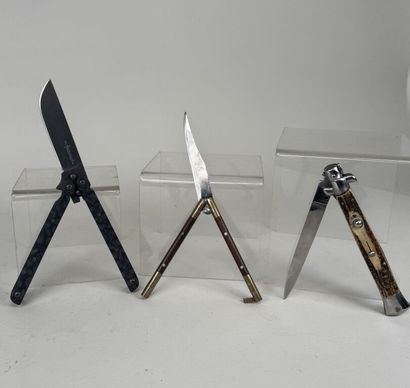 Set of three knives, one of which has an...