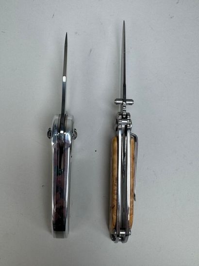 Set of 2 pocket knives marked 