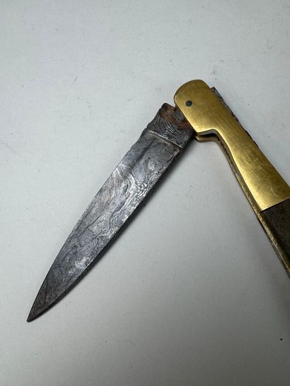 Set of 4 knives, including one with damascened...