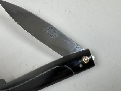COGNET cutlery.
Folding knife carved with...
