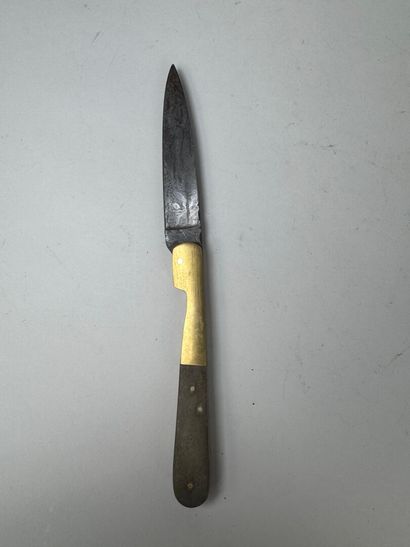 Set of 4 knives, including one with damascened...
