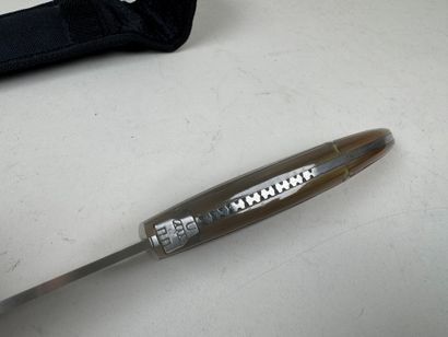 SALADINI.
Folding knife in horn and metal.
L....