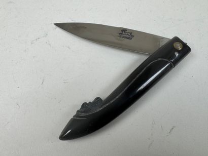 COGNET cutlery.
Folding knife carved with...