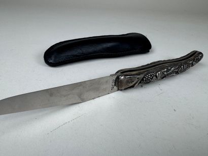 LAGUIOLE - ROUX MARQUIAND.
Silver knife,...