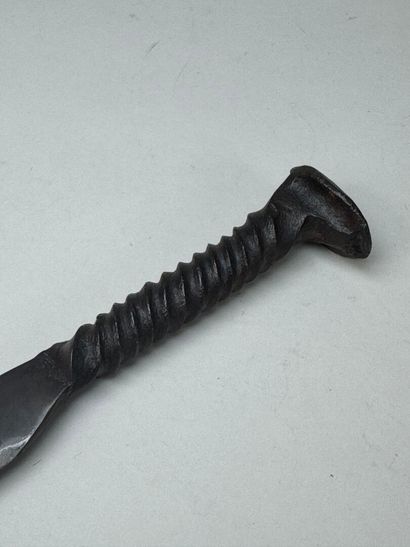 Set of 4 knives, including one with damascened...