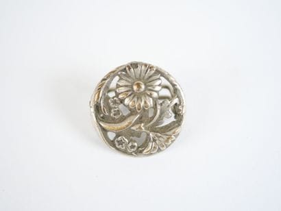 Probable two-row forçat chain in silver adorned...