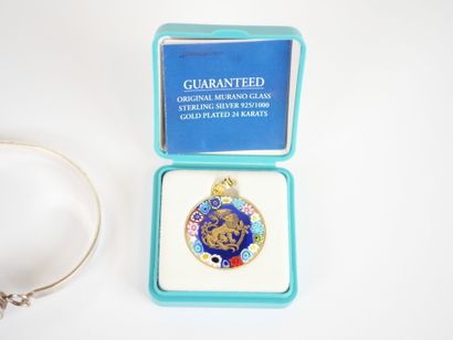 Costume jewelry set including: four necklaces,...