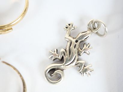 Set of costume jewelry including bracelets,...
