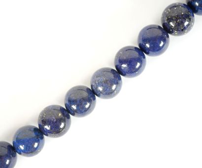 Large sautoir necklace with lapis lazuli...