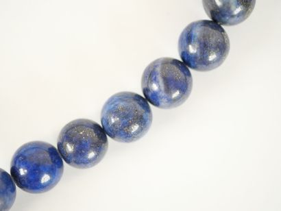 Large sautoir necklace with lapis lazuli...