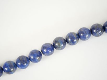 Large sautoir necklace with lapis lazuli...