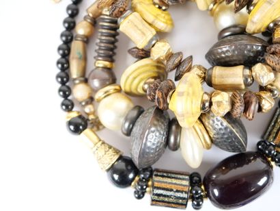 Set of nine fancy necklaces, including Lionheart...