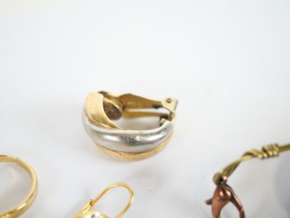 Important set of costume jewelry including:...