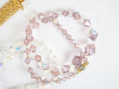 Costume jewelry set including: four necklaces,...