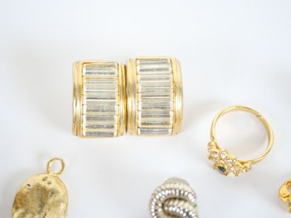 Important set of costume jewelry including:...