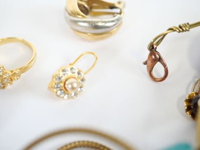 Important set of costume jewelry including:...