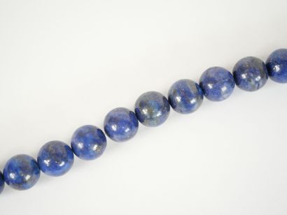 Large sautoir necklace with lapis lazuli...