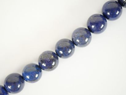 Large sautoir necklace with lapis lazuli...