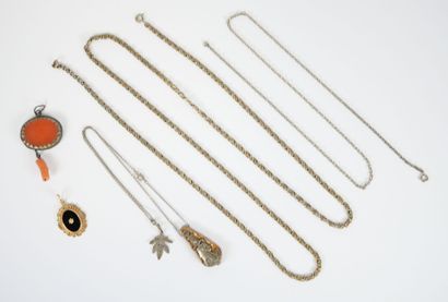 Costume jewelry set including: mounted agate...