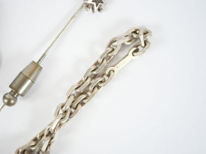 Silver or silver-plated metal jewelry or...