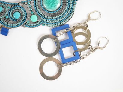 Set of nine fancy necklaces, including Lionheart...