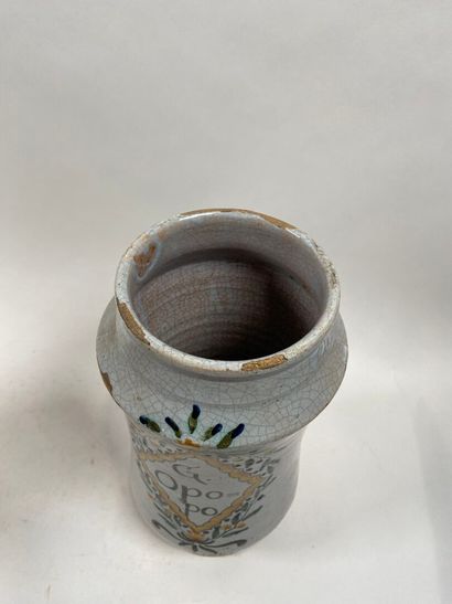 Espagne, CATALOGNE, XVIIIe.
Lot de deux pots...