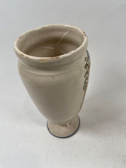 ESPAGNE, BARCELONE, XIXe.
Lot de deux pots...