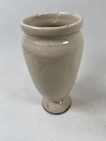 ESPAGNE, BARCELONE, XIXe.
Lot de deux pots...