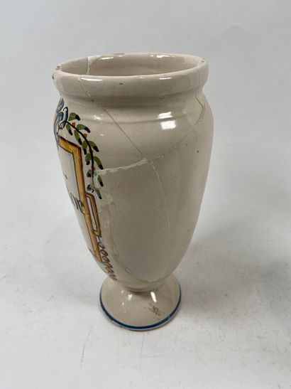 ESPAGNE, BARCELONE, XIXe.
Lot de deux pots...