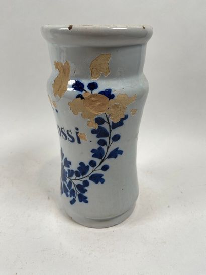 ESPAGNE, TALAVERA, XVIIIe.
Albarello en faïence...