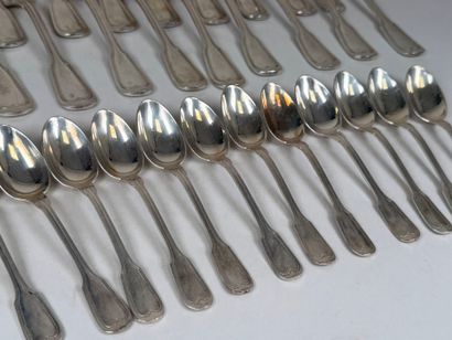 AU BON MARCHE.
Part of a silver-plated menagère,...