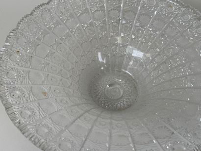 Lot en cristal de Bohème à décor de motifs...