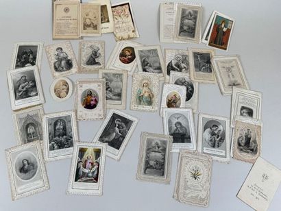 Lot de cartes de communion en découpis.
13...