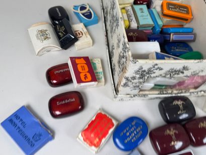 Important collection of hotel soaps including...