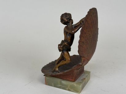 Regula watch holder featuring a young boy...