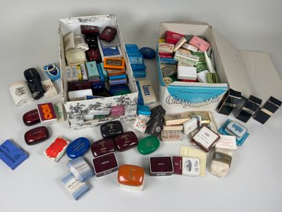 Important collection of hotel soaps including...