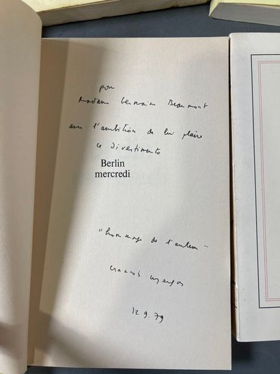[Envoi] François Weyergans, 6 volumes with...