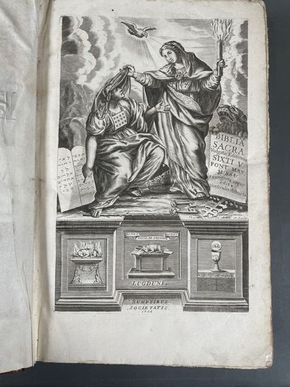 [Bible] Biblia Sacra Vulgatae editionis.
Lyon,...