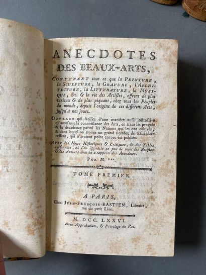 Anecdotes des Beaux Arts.
Paris, Bastien,...