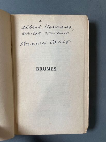 [Carco, 12 volumes:
Ténèbres. Sent to Albert...