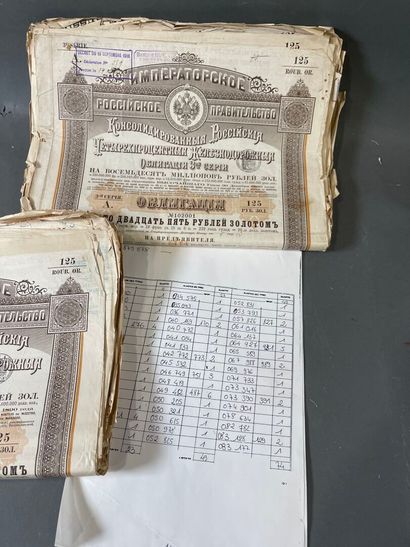 [Russian loans] Large lot (approx. 200, number...