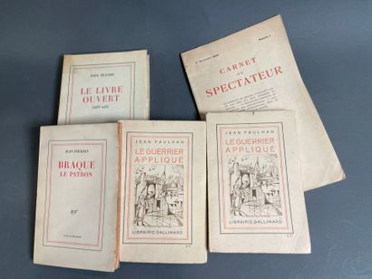 [Envoi] Jean Paulhan, 4 books with dispatch...