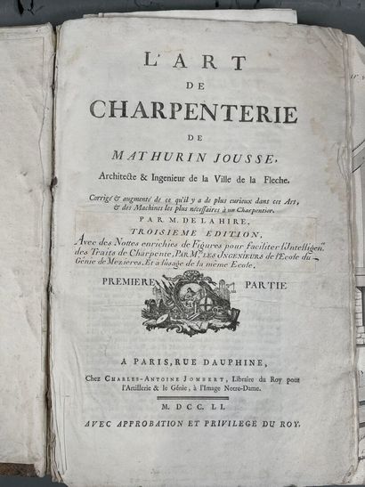 [Dessins] L'Art de la charpenterie de Mathurin...
