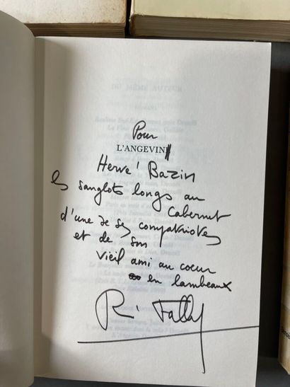 [Envoi] René Fallet, 7 volumes with dispatch...