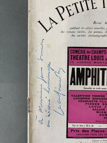 [Envoi] Jean Giraudoux, Louis Jouvet and...